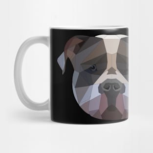 Dog American Staffordshire Terrier Low Poly Type Mug